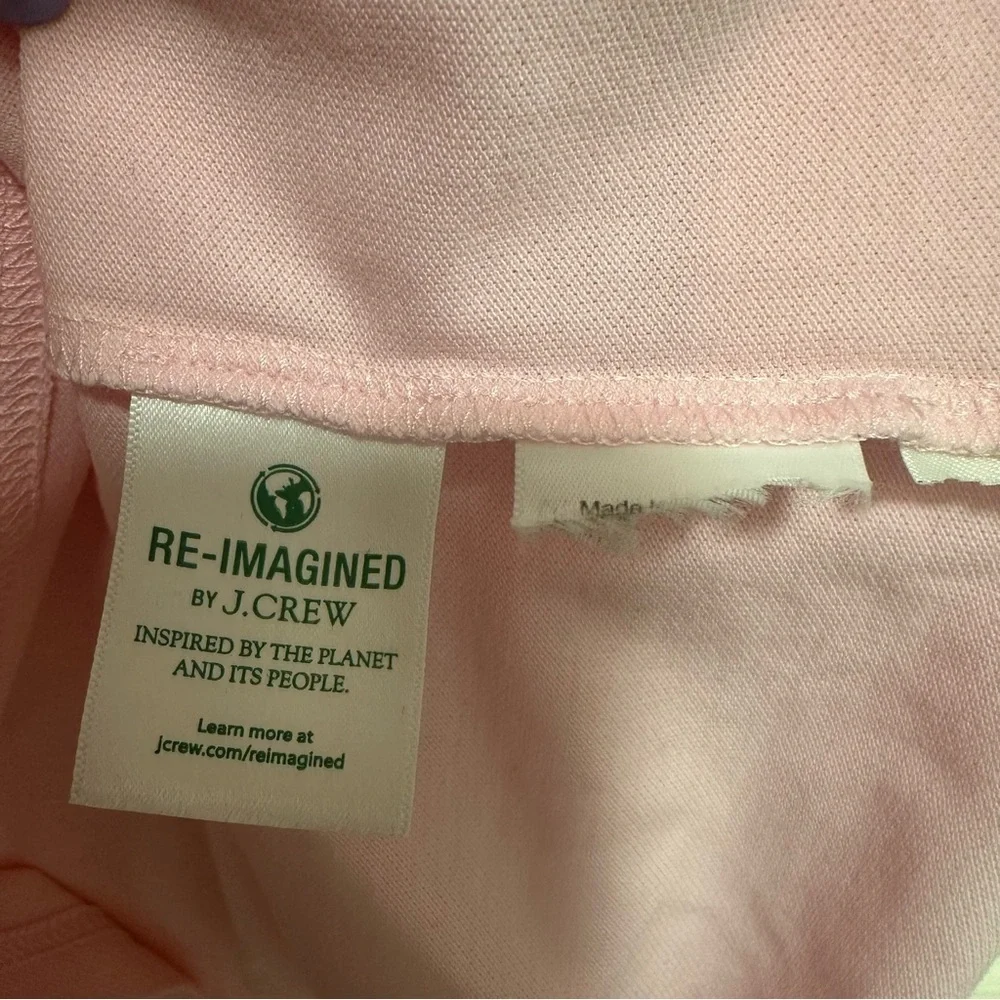 J. Crew Men's Flex Pique Untucked Pink Polo Size Medium